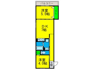 サンヴィラージュ東羽衣の物件間取画像